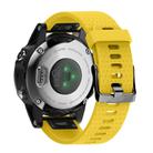 For Garmin QuickFit 20mm Kalebol Dot Texture Silicone Watch Band(Yellow) - 2