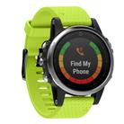 For Garmin QuickFit 20mm Kalebol Dot Texture Silicone Watch Band(Lemon Green) - 1