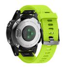 For Garmin QuickFit 20mm Kalebol Dot Texture Silicone Watch Band(Lemon Green) - 2