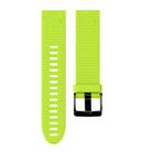 For Garmin QuickFit 20mm Kalebol Dot Texture Silicone Watch Band(Lemon Green) - 3
