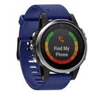 For Garmin QuickFit 20mm Kalebol Dot Texture Silicone Watch Band(Dark Blue) - 1