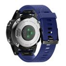 For Garmin QuickFit 20mm Kalebol Dot Texture Silicone Watch Band(Dark Blue) - 2
