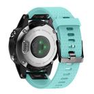 For Garmin QuickFit 20mm Kalebol Dot Texture Silicone Watch Band(Teal) - 2