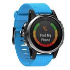 For Garmin QuickFit 20mm Kalebol Dot Texture Silicone Watch Band(Sky Blue) - 1
