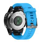 For Garmin QuickFit 20mm Kalebol Dot Texture Silicone Watch Band(Sky Blue) - 2