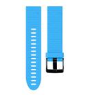 For Garmin QuickFit 20mm Kalebol Dot Texture Silicone Watch Band(Sky Blue) - 3