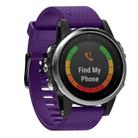 For Garmin QuickFit 20mm Kalebol Dot Texture Silicone Watch Band(Purple) - 1