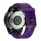 For Garmin QuickFit 20mm Kalebol Dot Texture Silicone Watch Band(Purple) - 2