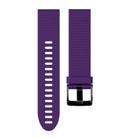 For Garmin QuickFit 20mm Kalebol Dot Texture Silicone Watch Band(Purple) - 3