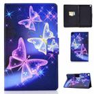 For Samsung Galaxy Tab S8 / Galaxy Tab S7 T870 Electric Horizontal TPU Painted Flat Leather Case with Sleep Function & Pen Cover & Card Slot & Holder(Starry Sky Butterfly) - 1