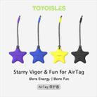 For Airtag YOYOISLES Air Stars Series EVA Keychain Locator Protective Case(Purple) - 2