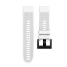 For Garmin QuickFit 22mm Kalebol Triangle Texture Silicone Watch Band(White) - 2