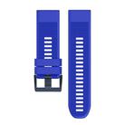 For Garmin QuickFit 22mm Kalebol Triangle Texture Silicone Watch Band(Royal Blue) - 2