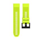 For Garmin QuickFit 22mm Kalebol Triangle Texture Silicone Watch Band(Lemon Green) - 2