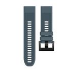 For Garmin QuickFit 26mm Kalebol Triangle Texture Silicone Watch Band(Navy Blue) - 2