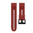 For Garmin QuickFit 26mm Kalebol Triangle Texture Silicone Watch Band(Red) - 2