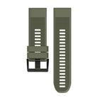 For Garmin QuickFit 26mm Kalebol Triangle Texture Silicone Watch Band(Army Green) - 2