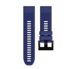 For Garmin QuickFit 26mm Kalebol Triangle Texture Silicone Watch Band(Dark Blue) - 2