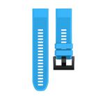 For Garmin QuickFit 26mm Kalebol Triangle Texture Silicone Watch Band(Sky Blue) - 2