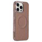 For iPhone 13 Pro Electroplating Soft Side Sticker Leather MagSafe Phone Case(Gold) - 1