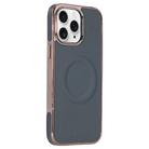 For iPhone 11 Pro Electroplating Soft Side Sticker Leather MagSafe Phone Case(Dark Green) - 1
