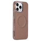 For iPhone 11 Pro Electroplating Soft Side Sticker Leather MagSafe Phone Case(Gold) - 1