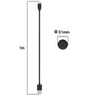 For Amazfit Bip 6 / Active 2 USB-C / Type-C Interface Adapter Split Smart Watch Charging Cable Set, Length: 1m(Black) - 2