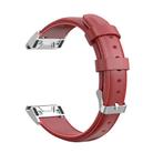 For Garmin QuickFit 26mm Kalebol Waxed Calfskin Leather Watch Band(Red) - 2