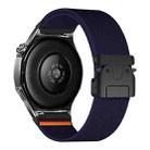 20mm Parachute Buckle Elastic Nylon Watch Band(Dark Blue) - 1