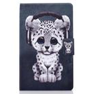 For Samsung Galaxy Tab A7 10.4 2020 T500 Colored Drawing Electric Pressed Horizontal Flip Leather Case, with Holder & Card Slots(Leopard) - 2