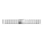 For Garmin QuickFit 26mm Kalebol Turtle Back Buckle Stainless Steel Watch Band(Silver) - 3