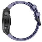 For Garmin QuickFit 22mm Kalebol Ladder Silicone Watch Band(Dark Blue) - 3