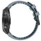 For Garmin QuickFit 26mm Kalebol Ladder Silicone Watch Band(Navy Blue) - 3