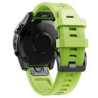 For Garmin QuickFit 26mm Kalebol Ladder Silicone Watch Band(Blue Green) - 2