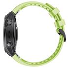 For Garmin QuickFit 26mm Kalebol Ladder Silicone Watch Band(Blue Green) - 3