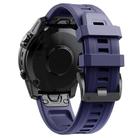 For Garmin QuickFit 26mm Kalebol Ladder Silicone Watch Band(Dark Blue) - 2