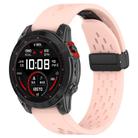 For Garmin QuickFit 22mm Kalebol Magnetic Buckle Silicone Watch Band(Light Pink) - 1