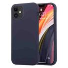 For iPhone 12 mini GOOSPERY SOFT FEELING Liquid TPU Shockproof Soft Case(Navy Blue) - 1