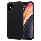 For iPhone 12 / 12 Pro GOOSPERY SOFT FEELING Liquid TPU Shockproof Soft Case(Black) - 1