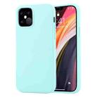 For iPhone 12 Pro Max GOOSPERY SOFT FEELING Liquid TPU Shockproof Soft Case(Mint Green) - 1