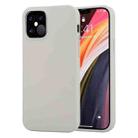 For iPhone 12 Pro Max GOOSPERY SOFT FEELING Liquid TPU Shockproof Soft Case(Stone Grey) - 1