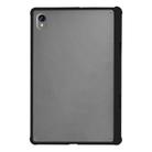 For Samsung Galaxy Tab S9 X710 Frosted Acrylic PC Tablet Case with Pen Slot(Black) - 1