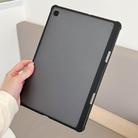For Samsung Galaxy Tab S9 X710 Frosted Acrylic PC Tablet Case with Pen Slot(Black) - 2