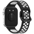 For Huawei Watch Fit3 Kalebol Two-tone Silicone Strap(Black White) - 2