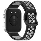 For Huawei Watch Fit3 Kalebol Two-tone Silicone Strap(Black Grey) - 2