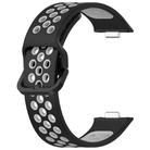 For Huawei Watch Fit3 Kalebol Two-tone Silicone Strap(Black Grey) - 3