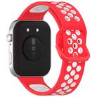 For Huawei Watch Fit3 Kalebol Two-tone Silicone Strap(Red White) - 2