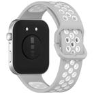 For Huawei Watch Fit3 Kalebol Two-tone Silicone Strap(Grey White) - 2