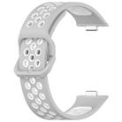 For Huawei Watch Fit3 Kalebol Two-tone Silicone Strap(Grey White) - 3