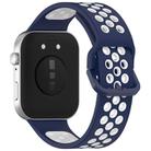 For Huawei Watch Fit3 Kalebol Two-tone Silicone Strap(Midnight Blue White) - 2